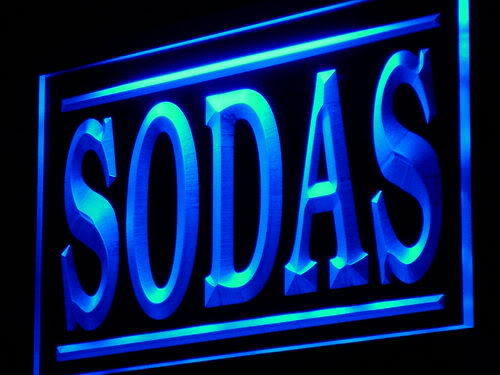 Sodas Supply Drink Shop Adv neon Light Sign